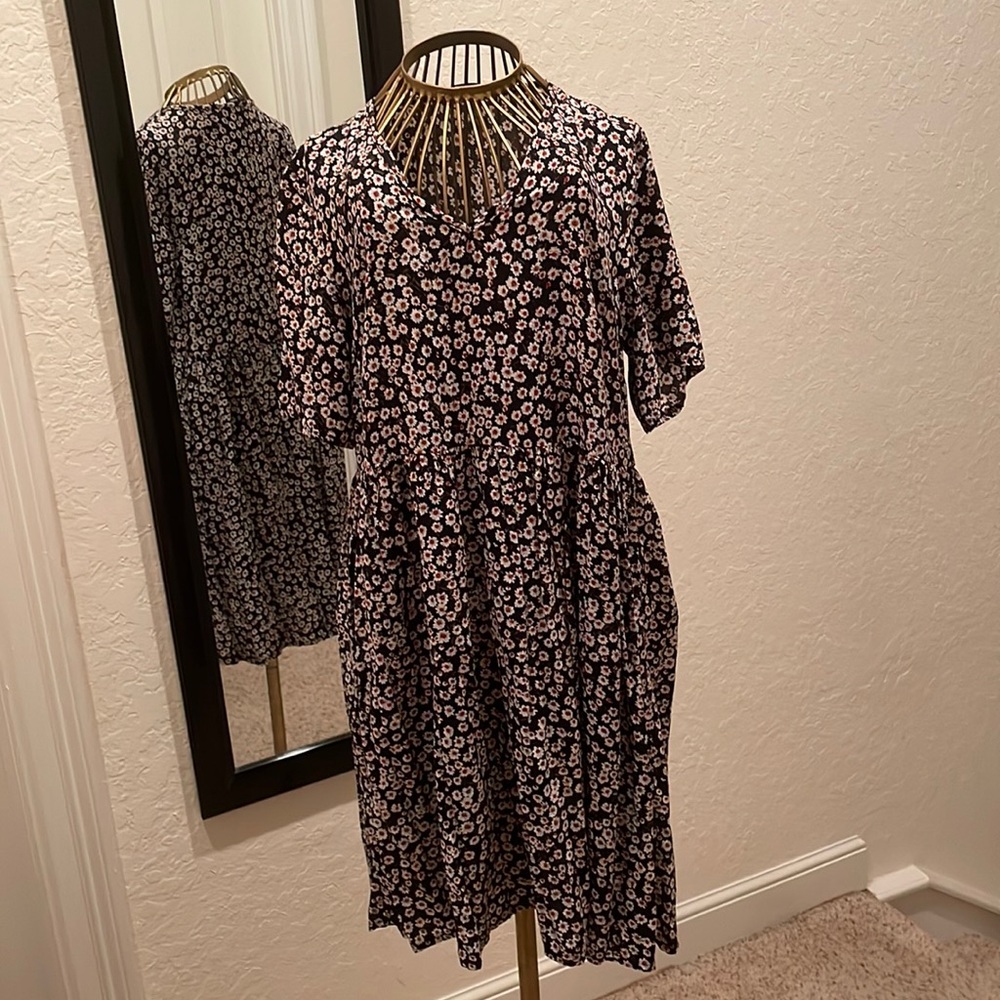 Black Floral Dress